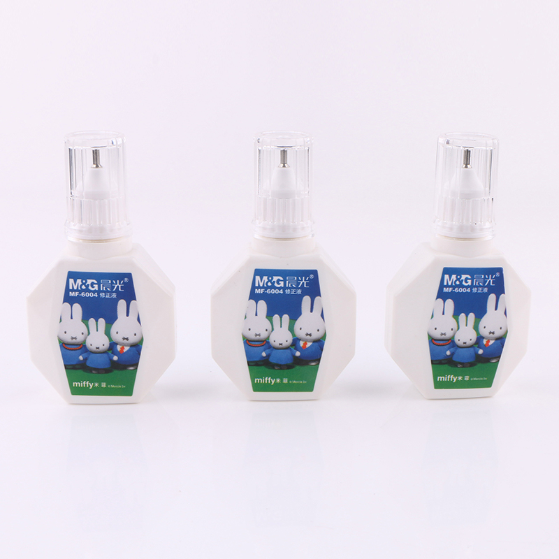 Morning light correction fluid MF6004 correction fluid Miffy student error correction fluid dual-use correction fluid traceless and quick-drying