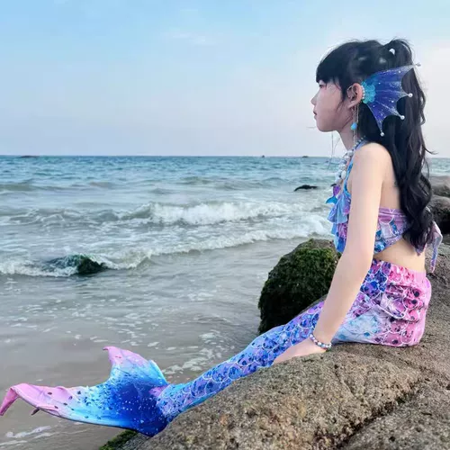 Летняя детская юбка, купальник, крой «рыбий хвост»