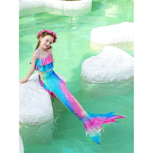 Летняя детская юбка, купальник, крой «рыбий хвост»