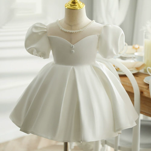 Летняя юбка, детское платье девочки цветочницы, наряд маленькой принцессы, подарок на день рождения