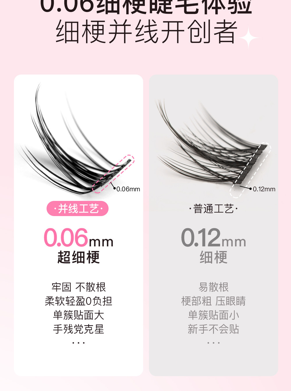 【中國直郵】心願先生 新品 動物系列 睫毛三步曲 兔系-大眼款 10-12mm