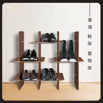 Xinghai solid wood shoe rack floor rack simple style high color value practical beauty House