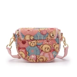 Летняя сумка, небольшая дизайнерская ткань, ремешок для сумки на одно плечо, с медвежатами