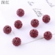 Темно-красные 10 алмазных шариков диаметром 10 мм.