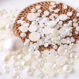 Бусины из жемчуга, белый ферментированный клейкий рис, заколка для волос ручной работы, аксессуар, аксессуары