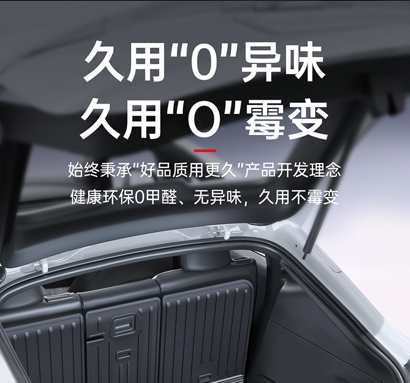 Suitable for the Updated Version of Tesla Model Y Trunk Mat, Tpe Front and Rear Trunk Mats, Modified Interior Accessories Wholesale