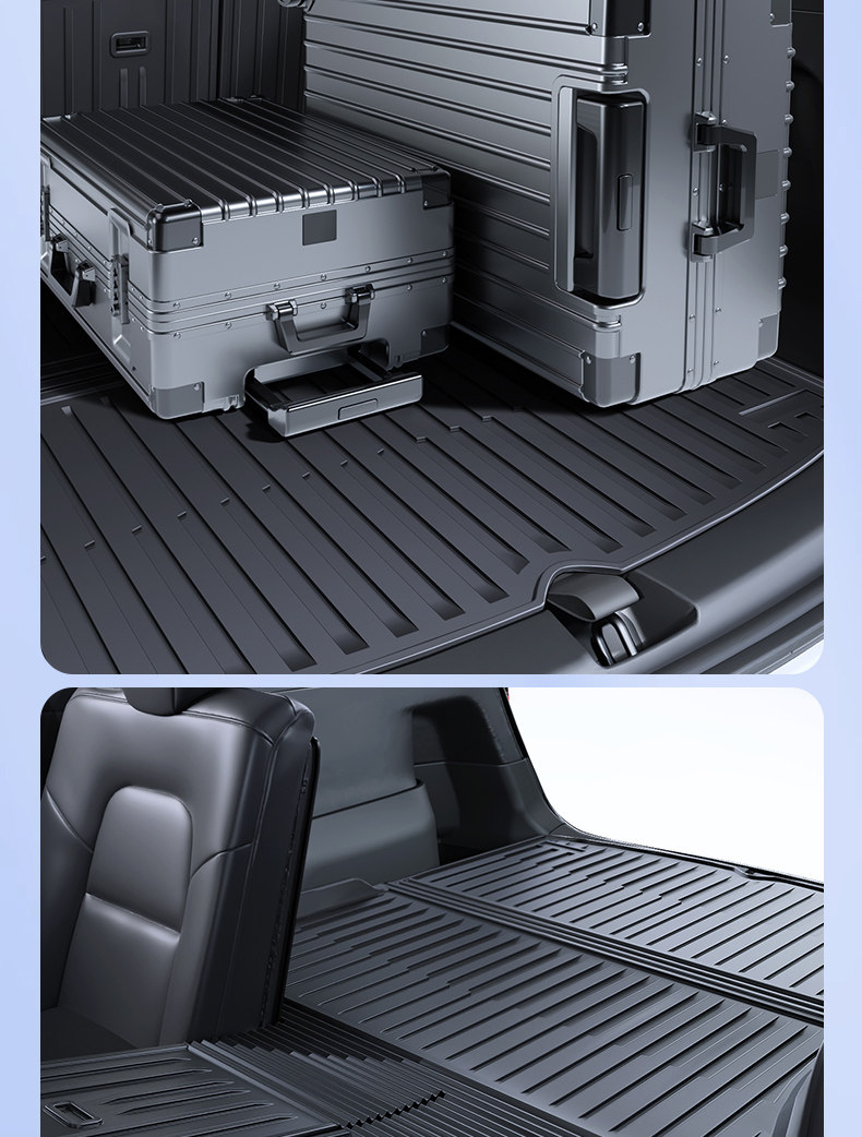 Suitable for the Updated Version of Tesla Model Y Trunk Mat, Tpe Front and Rear Trunk Mats, Modified Interior Accessories Wholesale
