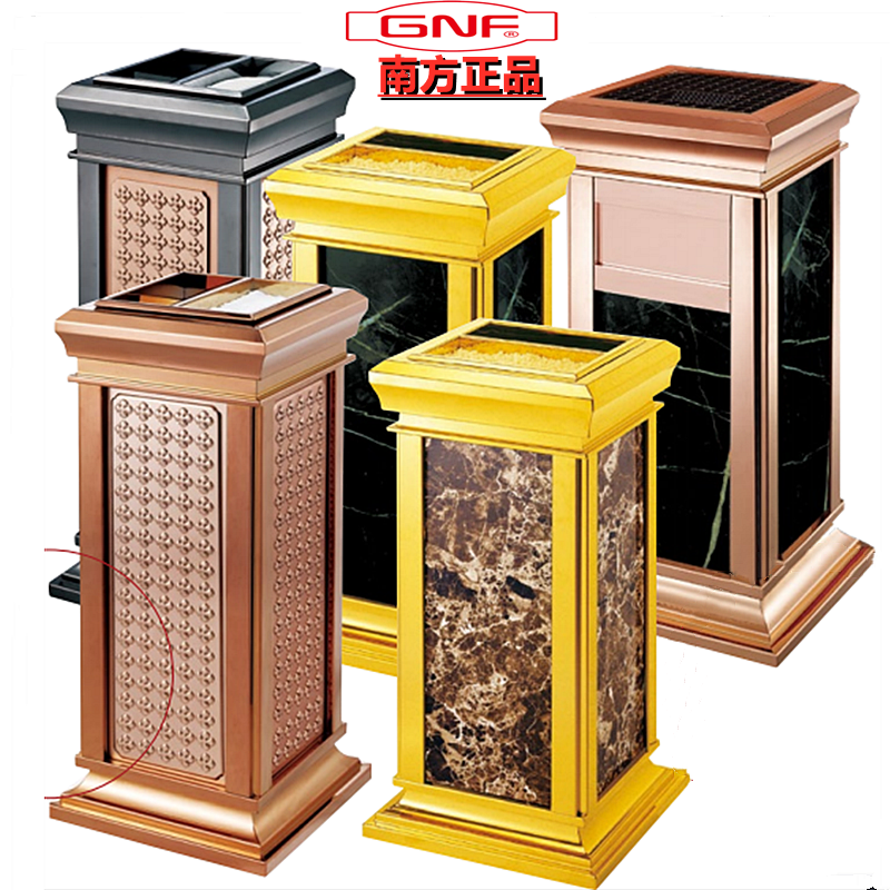 South GPX-8 natural marble trash can Stainless Steel Commercial Large Number Guesthouse Lobby lift Smoke Ty Cylinder