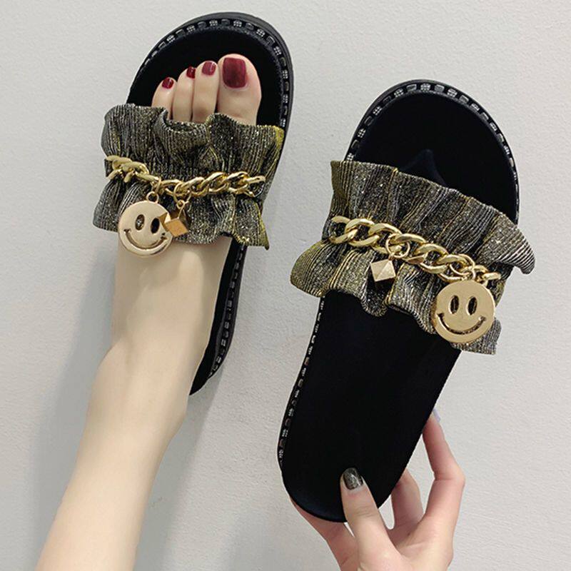 2026夏季新款网红ins风凉拖鞋女外穿韩版时尚百搭学生平底厚底潮