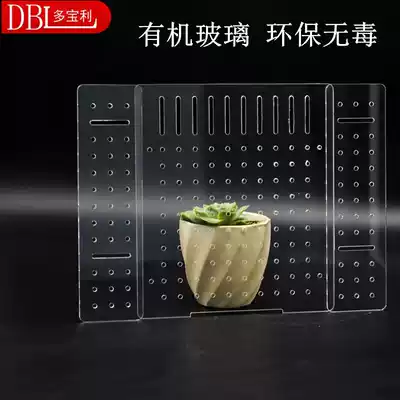 Transparent acrylic fish tank isolation plate aquarium cover fighting fish fry hatching partition net fish comb bracket customization