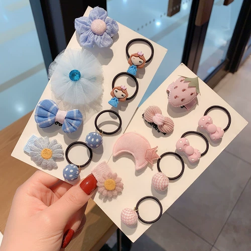 Детская резинка для волос, безвредный детский аксессуар для волос для принцессы, милая заколка для волос, не повреждает волосы