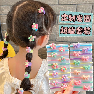 Children's hair tie headband does not hurt baby girl's hair