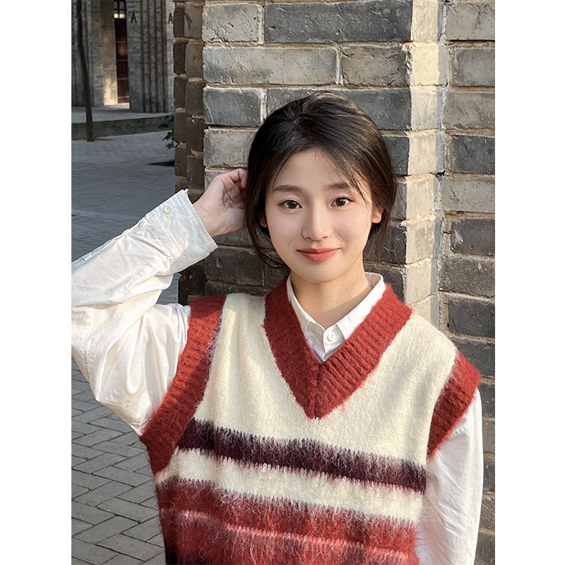 Sunny Shop Japanese tide street city yboy base autumn and winter wool vest vest vest vest coat