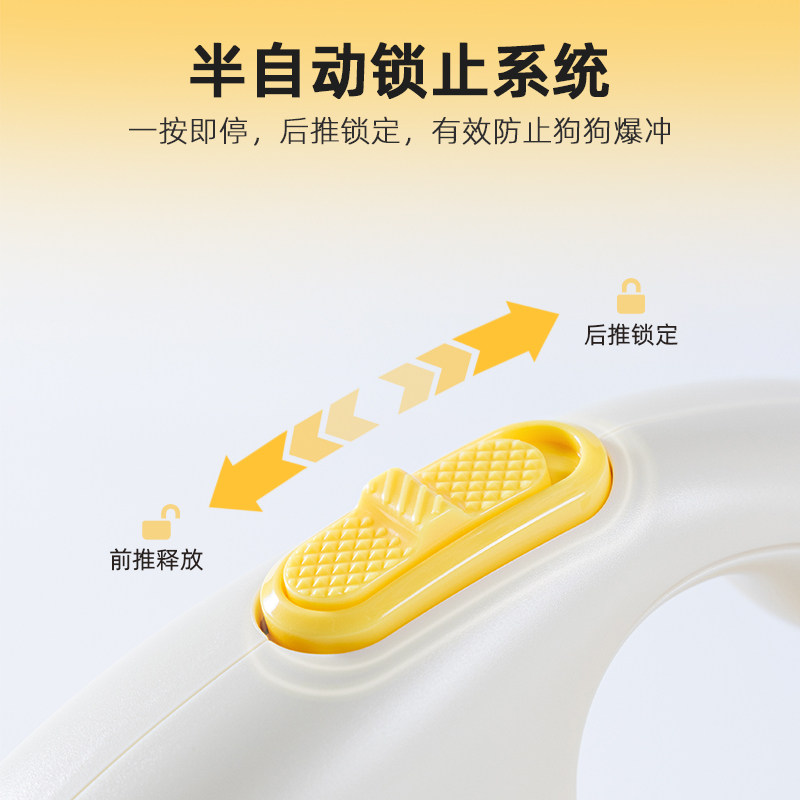 Wang Daddy's Pet Dog Leash, Automatic Retractable Dog Leash, Anti-Shock, Suitable for Bichon Frise, Corgi, and Golden Retriever, Outdoor Essential