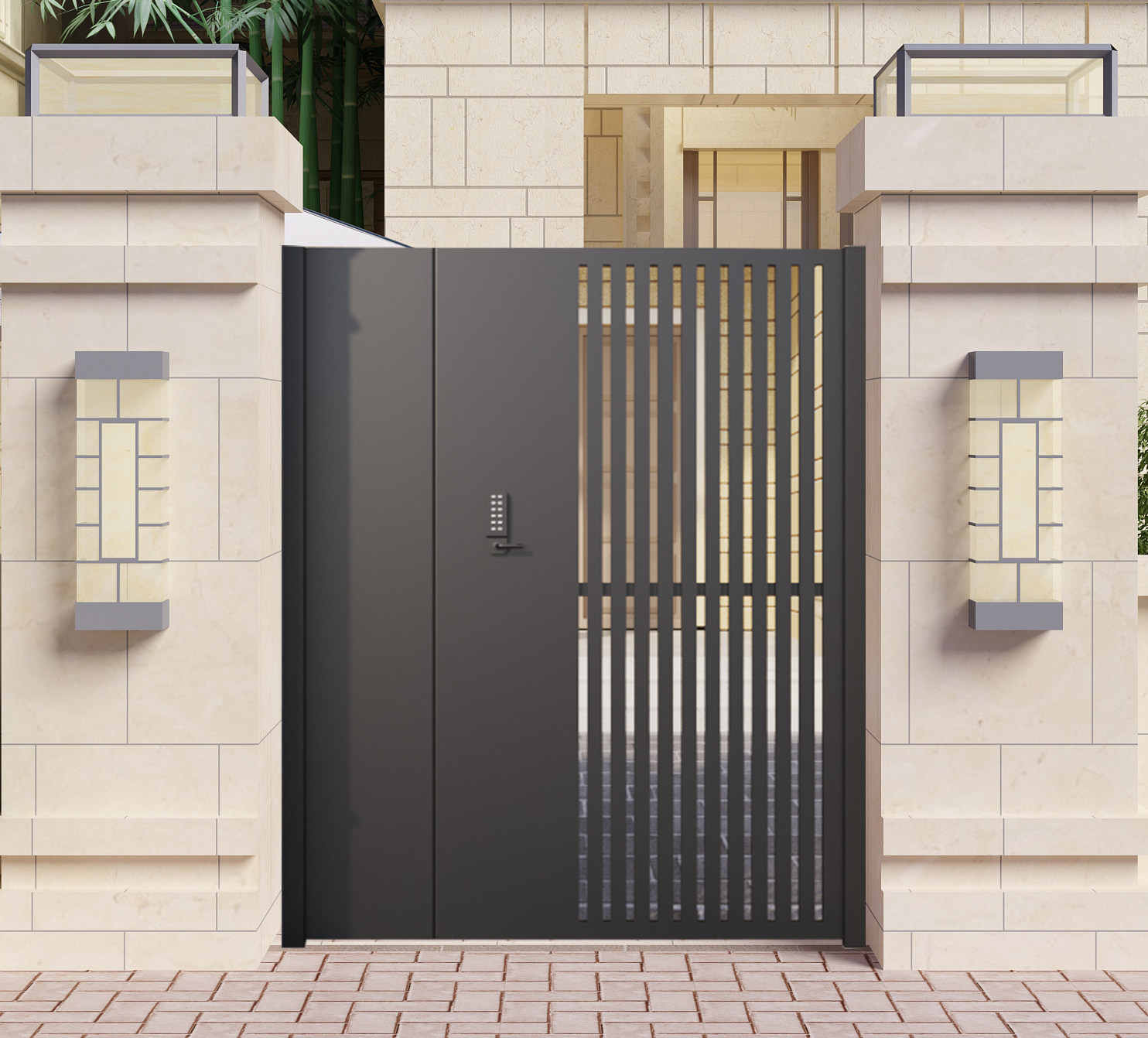 Simple fencewall gate Iron Yi Garden Garden Garden Garden Garden Garden Garden Garden Garden Garden Garden Gallery Apartment Anti-theft Single Open Door Customized