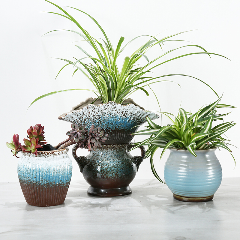 Creative interior living room wall hanging pot ceramic hanging the plants flower implement free'm other hang act the role of the basin