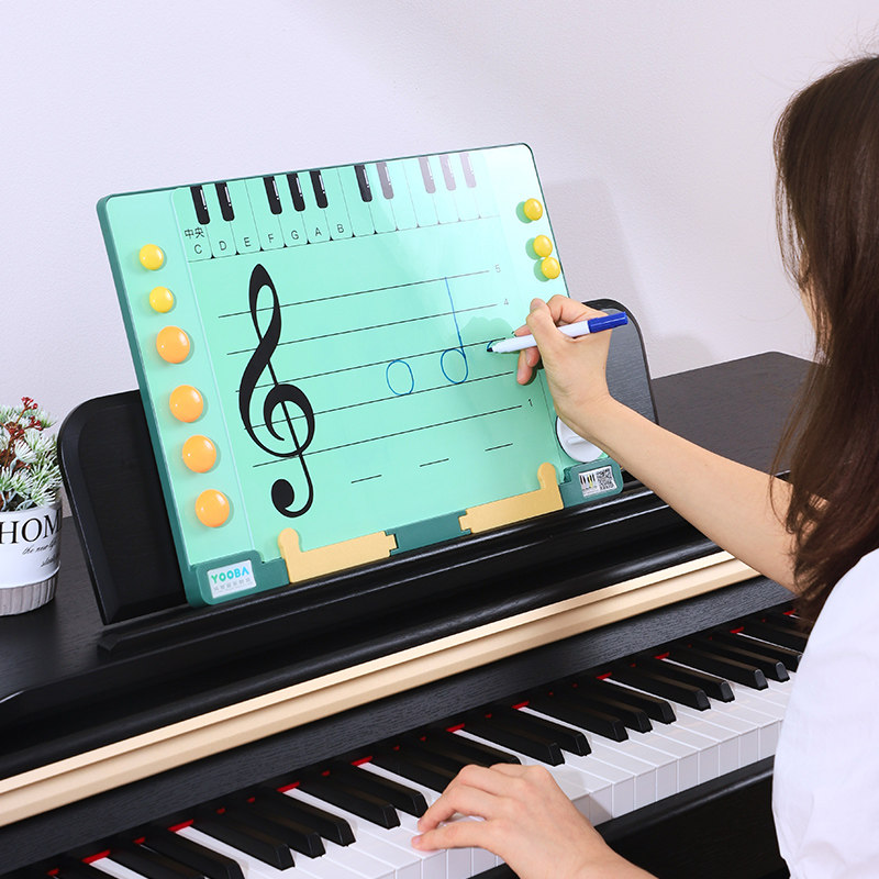 Piano Five Lines Genealogy Board God Instrumental You Dad Super Note Card Teaching Aids Recognizer Triangle Piano Tabletop Spectrum Rack