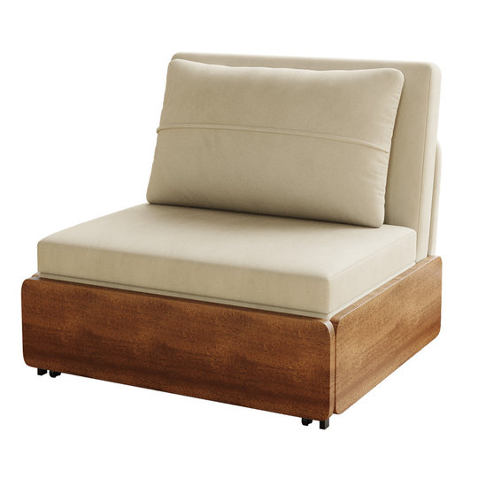 Kailaixing-sofá cama plegable individual, dos en uno, estilo antiguo, para sentarse y dormir, pequeño apartamento, sala de estar, deslizante