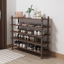 Eisenai household solid wood shoe rack door floor multi-layer storage rack simple storage rack entrance door