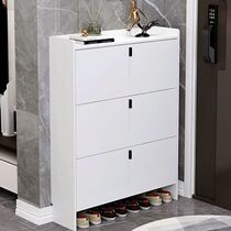 Home product temptation Italian ultra-thin tipping shoe cabinet against the wall small apartment large capacity storage cabinet modern simple narrow shoe rack