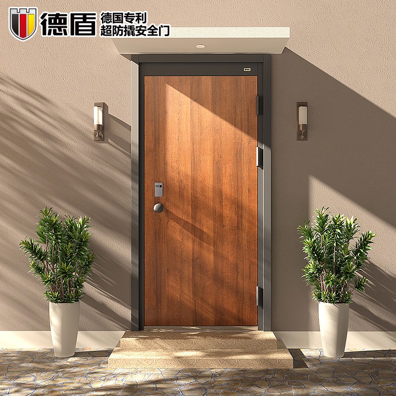 Dshield security door Home ultra-proof safety door A burglar-proof primary-secondary door intelligently customized to the door Hansen A