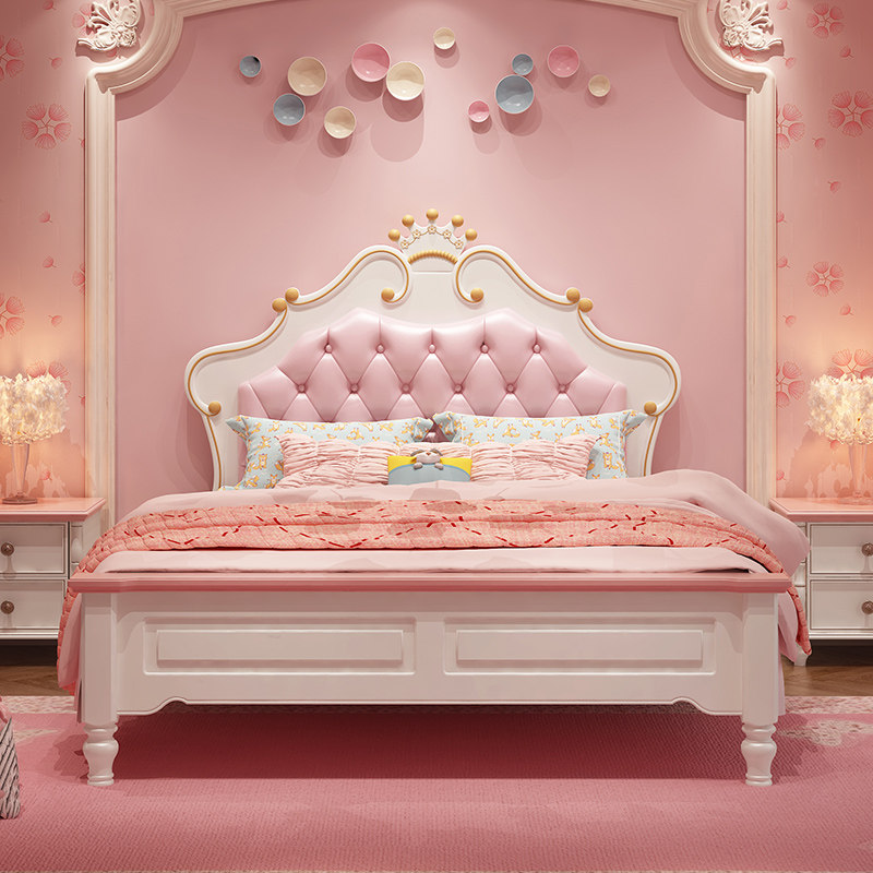Raf Lauren Polo John American Style Children's Bed Girl Princess Bed Children's Room Furniture Combination Set 1 5 Girls