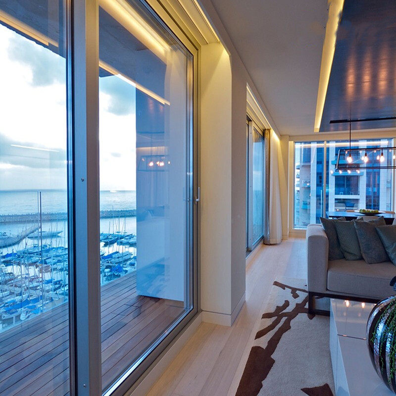 LGHausys Ventilated Doors And Windows Broken Bridge Aluminum Window Soundproof insulation Window Inner inverted panoramic narrow frame floor window seal-Taobao