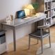 Zoshe Nordic Solid Wood Narrow Desk, Width 40/45cm, Small Apartment Wall-Mounted Office Desk, Simple and Modern
