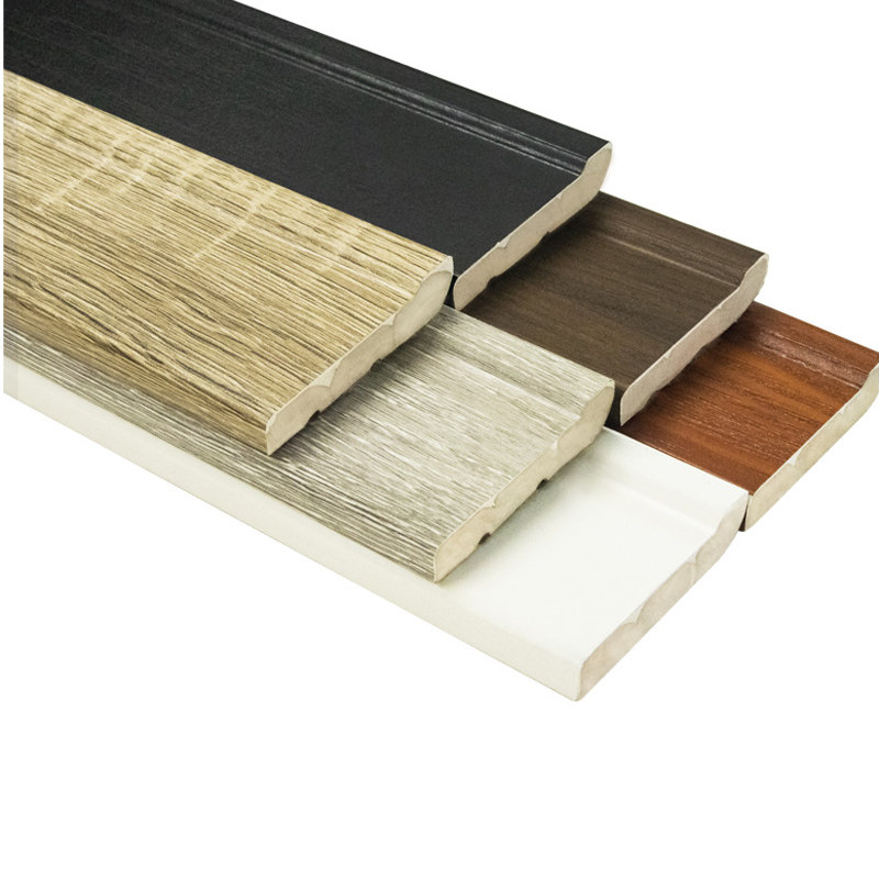 Nature Solid Wood Skirting Board Wooden Skirting Tiles Wood Flooring Stickline Ground Corner Line White M-L Series