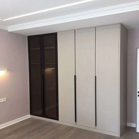 Sheet Lushuihe EO grade sheet wardrobe door PK-07-y1 cherry wood composite door