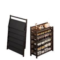 Luxury shoe cabinet installation-free household simple multi-layer space-saving storage artifact door indoor folding shoe rack