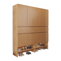 Xiehe safety solid wood custom shoe cabinet home door oak storage integrated entry hall cabinet storage cabinet