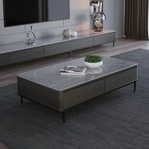 Kaimiao solid wood light luxury coffee table TV cabinet combination simple modern small apartment living room home Italian slate
