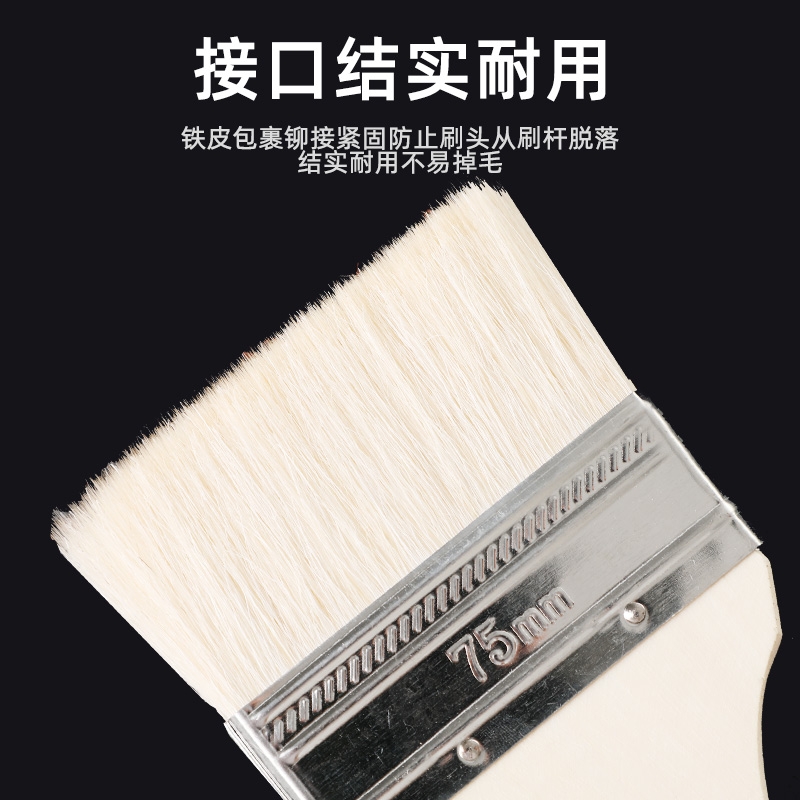 Kristin wool brush Quality wool suitable for brushing wooden handle 4 inch D8424