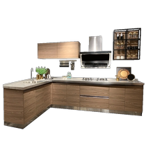 Baineng all stainless steel cabinets kitchen cabinets customized L-shaped kitchen cabinets overall cabinets customized 304 stainless steel countertops