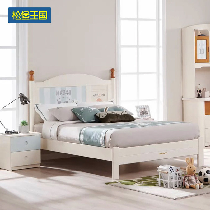 Sampo Kingdom Songbu Kingdom pine wood solid wood Inn Wind Children's furniture Innate single bed