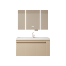 Orofen (New 06X) Beauty Storage Mirror Bathroom Cabinet Combination Ceramic Integrated Basin Bathroom Cabinet Washbasin