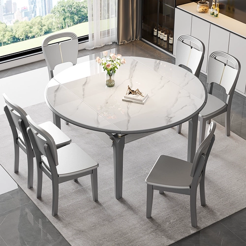 Стол семейного рока Lelai и стул Комбинированные дома Luxury Luxury Modern Simple Eat Table