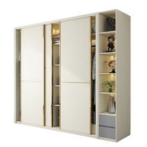 Xiehean customized light luxury sliding door wardrobe sliding door storage home bedroom assembly modern simple large wardrobe