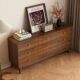 Yangman New Chinese Style Solid Wood Nine-Drawer Cabinet, Simple Modern Home Bedroom Six-Drawer Cabinet, Drawer Storage Cabinet, Bed End Cabinet
