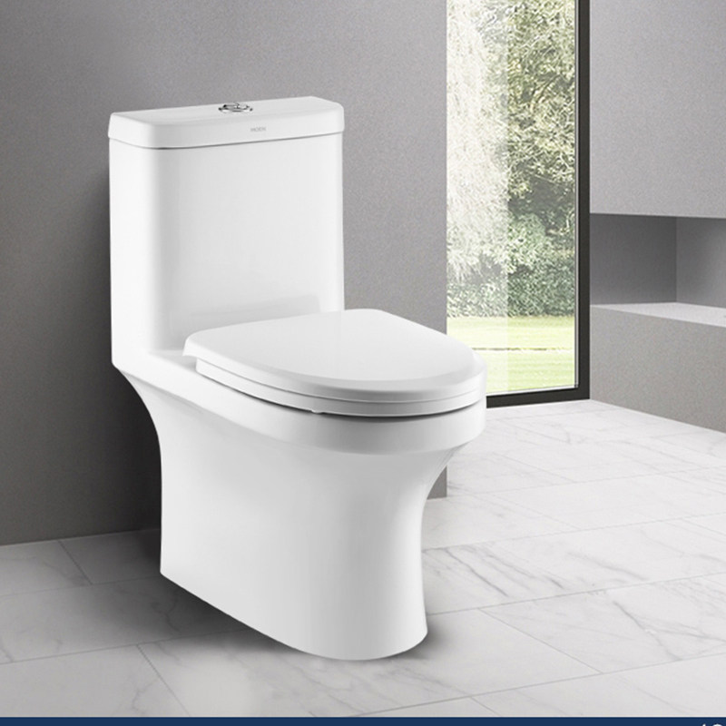 Morn MOEN black hole surge flush toilet SW3112C D water saving ceramic home water saving toilet-Taobao