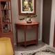 Baisi American-Style Solid Wood Entryway Narrow Cabinet 30cm Semi-Circular Console Table Light Luxury Style Wall-Mounted Entryway Cabinet Accent Piece