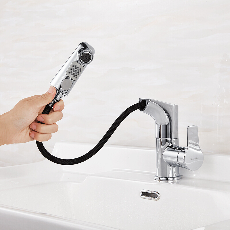 Diving boat surface basin lifting mirror suction tap water column water shower Double water outlet mode L3053 mall the same paragraph