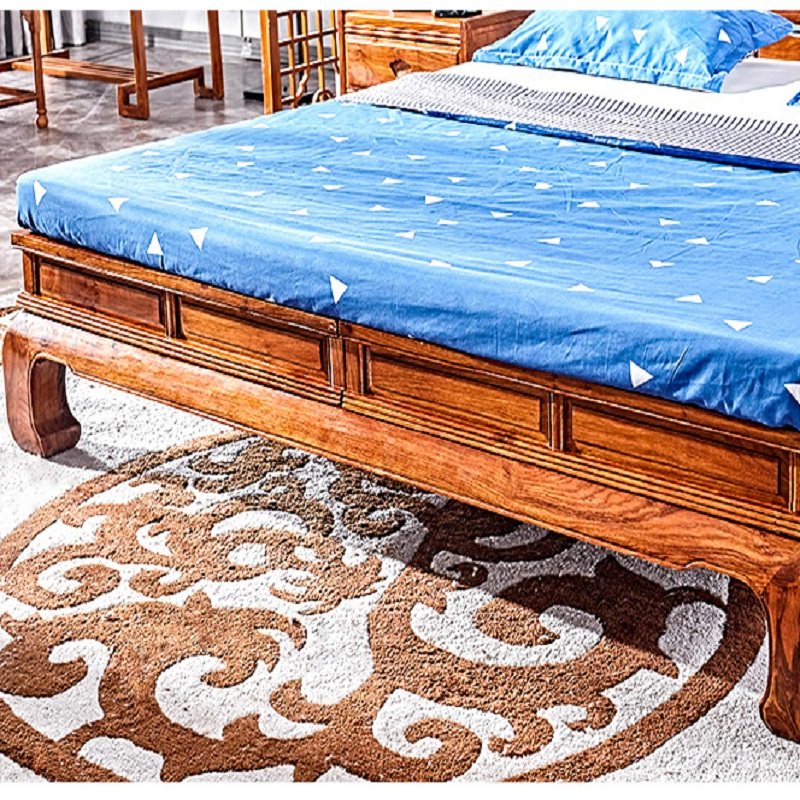 Year after year Red Barry yellow sandalwood Three sets of beds Shiriho JY175F1 Home environmentally friendly high-quality home-Taobao