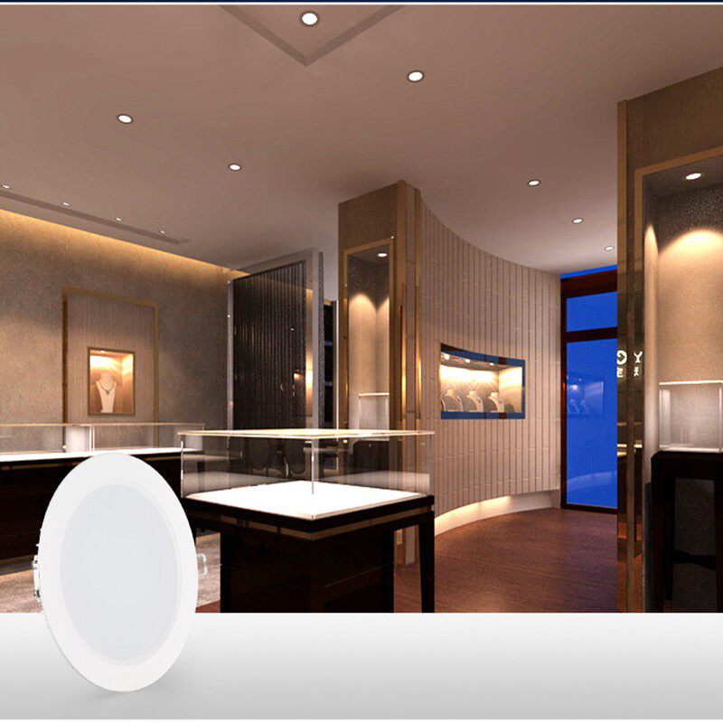 NVC lighting led embedded spotlight living room ceiling light walkway light home corridor light anti-glare downlight 3cm - Taobao