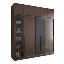 Northern Palace Nordic Sliding Door Wardrobe Bedroom Home Simple Modern Internet Celebrity Customized Solid Wood Large Wardrobe