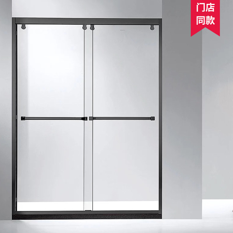 Lebotten custom shower room stainless steel bath zigzag partition bath screen bathroom glass door NPC6122