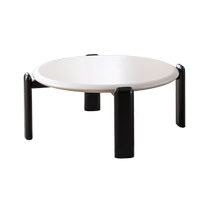 Qiliwu French cream style sun and moon coffee table living room home modern simple light luxury retro style round coffee table