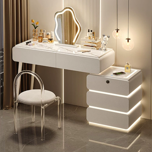 毕贝母 Интеллектуальный туалетный столик современный каменная панель прикроватной шкаф