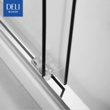 德立 Стильная и элегантная двустворчатая дверь из авиационного алюминия создает эстетичную душевую комнату, которую можно персонализировать S6